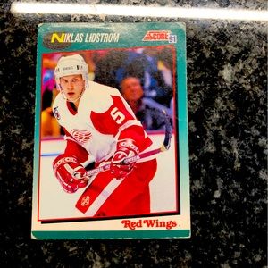Nicklas Lidstrom Score 1991 #71T insert hockey card!!